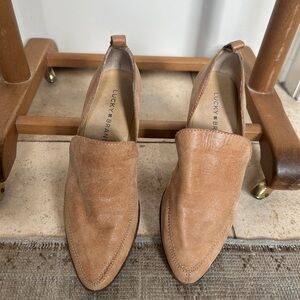 Lucky Brand Women's Camel/Tan Pointed Slip-On Loafers